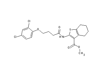 methyl 2-{[4-(2,4-dichlorophenoxy)butanoyl]amino}-4,5,6,7-tetrahydro-1-benzothiophene-3-carboxylate