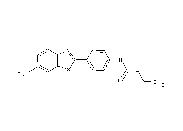 N-[4-(6-methyl-1,3-benzothiazol-2-yl)phenyl]butanamide