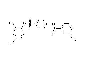 N-(4-{[(2,4-dimethylphenyl)amino]sulfonyl}phenyl)-3-methylbenzamide