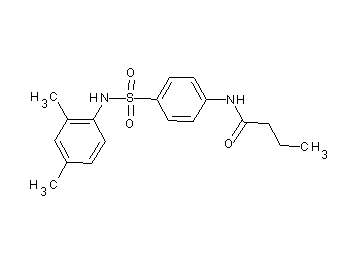 N-(4-{[(2,4-dimethylphenyl)amino]sulfonyl}phenyl)butanamide