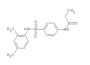 N-(4-{[(2,4-dimethylphenyl)amino]sulfonyl}phenyl)propanamide