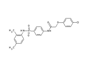 2-(4-chlorophenoxy)-N-(4-{[(2,4-dimethylphenyl)amino]sulfonyl}phenyl)acetamide