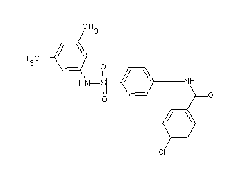 4-chloro-N-(4-{[(3,5-dimethylphenyl)amino]sulfonyl}phenyl)benzamide