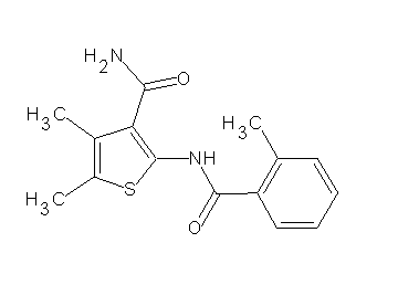 4,5-dimethyl-2-[(2-methylbenzoyl)amino]-3-thiophenecarboxamide