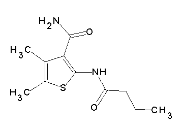 2-(butyrylamino)-4,5-dimethyl-3-thiophenecarboxamide