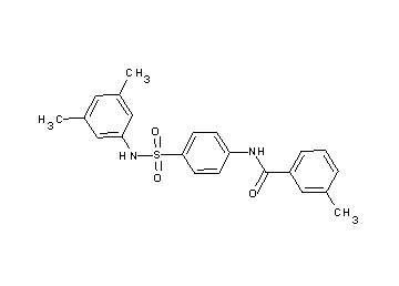 N-(4-{[(3,5-dimethylphenyl)amino]sulfonyl}phenyl)-3-methylbenzamide