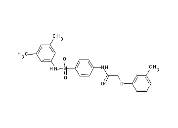 N-(4-{[(3,5-dimethylphenyl)amino]sulfonyl}phenyl)-2-(3-methylphenoxy)acetamide