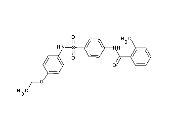 N-(4-{[(4-ethoxyphenyl)amino]sulfonyl}phenyl)-2-methylbenzamide