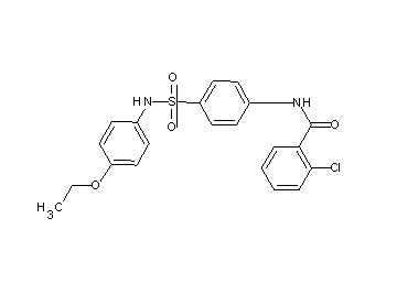 2-chloro-N-(4-{[(4-ethoxyphenyl)amino]sulfonyl}phenyl)benzamide