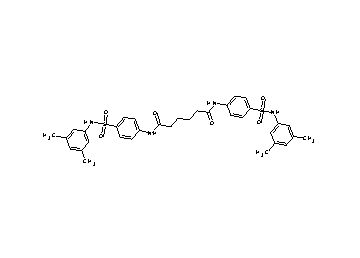 N,N'-bis(4-{[(3,5-dimethylphenyl)amino]sulfonyl}phenyl)hexanediamide