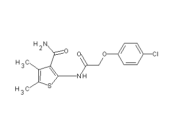 2-{[(4-chlorophenoxy)acetyl]amino}-4,5-dimethyl-3-thiophenecarboxamide