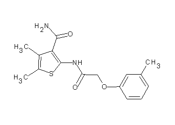 4,5-dimethyl-2-{[(3-methylphenoxy)acetyl]amino}-3-thiophenecarboxamide