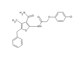 5-benzyl-2-{[(4-chlorophenoxy)acetyl]amino}-4-methyl-3-thiophenecarboxamide