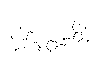 N,N'-bis[3-(aminocarbonyl)-4,5-dimethyl-2-thienyl]terephthalamide