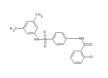 2-chloro-N-(4-{[(3,5-dimethylphenyl)amino]sulfonyl}phenyl)benzamide