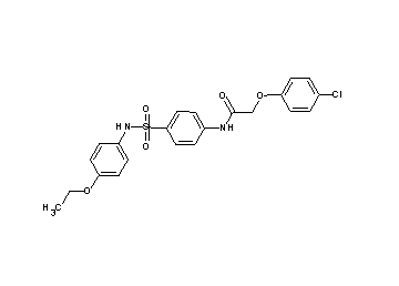 2-(4-chlorophenoxy)-N-(4-{[(4-ethoxyphenyl)amino]sulfonyl}phenyl)acetamide - Click Image to Close