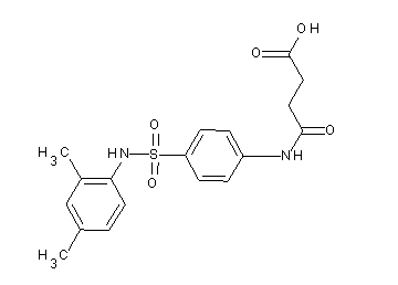 4-[(4-{[(2,4-dimethylphenyl)amino]sulfonyl}phenyl)amino]-4-oxobutanoic acid