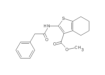 methyl 2-[(phenylacetyl)amino]-4,5,6,7-tetrahydro-1-benzothiophene-3-carboxylate