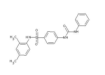 4-[(anilinocarbonyl)amino]-N-(2,4-dimethylphenyl)benzenesulfonamide