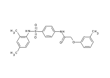N-(4-{[(2,4-dimethylphenyl)amino]sulfonyl}phenyl)-2-(3-methylphenoxy)acetamide