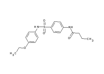 N-(4-{[(4-ethoxyphenyl)amino]sulfonyl}phenyl)butanamide