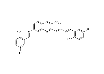 2,2'-[3,6-acridinediylbis(nitrilomethylylidene)]bis(4-bromophenol)