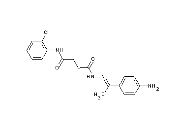 4-{2-[1-(4-aminophenyl)ethylidene]hydrazino}-N-(2-chlorophenyl)-4-oxobutanamide