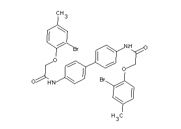 N,N'-4,4'-biphenyldiylbis[2-(2-bromo-4-methylphenoxy)acetamide]