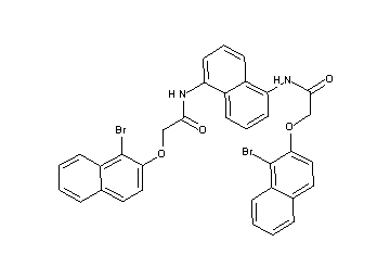 N,N'-1,5-naphthalenediylbis{2-[(1-bromo-2-naphthyl)oxy]acetamide}