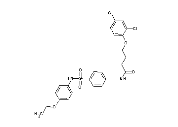 4-(2,4-dichlorophenoxy)-N-(4-{[(4-ethoxyphenyl)amino]sulfonyl}phenyl)butanamide