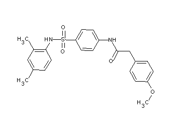 N-(4-{[(2,4-dimethylphenyl)amino]sulfonyl}phenyl)-2-(4-methoxyphenyl)acetamide