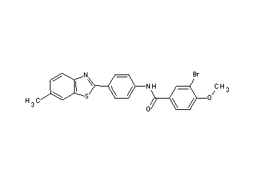 3-bromo-4-methoxy-N-[4-(6-methyl-1,3-benzothiazol-2-yl)phenyl]benzamide