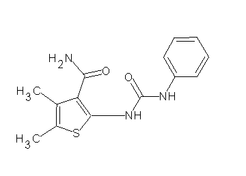 2-[(anilinocarbonyl)amino]-4,5-dimethyl-3-thiophenecarboxamide
