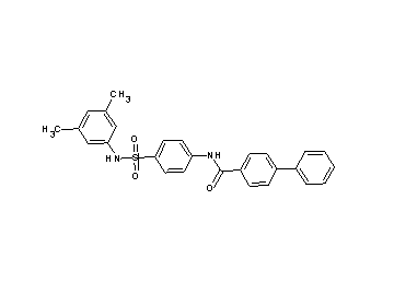 N-(4-{[(3,5-dimethylphenyl)amino]sulfonyl}phenyl)-4-biphenylcarboxamide