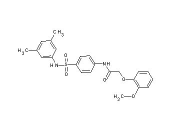 N-(4-{[(3,5-dimethylphenyl)amino]sulfonyl}phenyl)-2-(2-methoxyphenoxy)acetamide