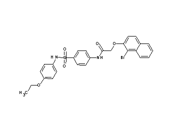 2-[(1-bromo-2-naphthyl)oxy]-N-(4-{[(4-ethoxyphenyl)amino]sulfonyl}phenyl)acetamide