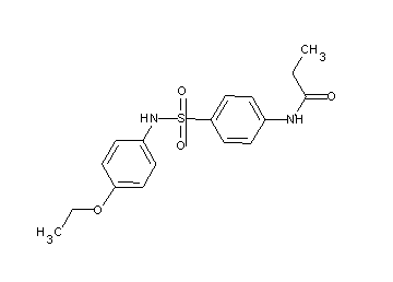 N-(4-{[(4-ethoxyphenyl)amino]sulfonyl}phenyl)propanamide