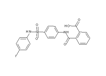 2-{[(4-{[(4-iodophenyl)amino]sulfonyl}phenyl)amino]carbonyl}benzoic acid