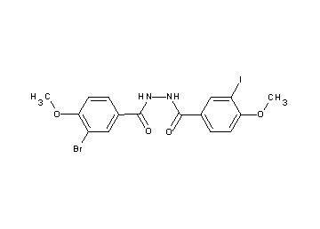 3-bromo-N'-(3-iodo-4-methoxybenzoyl)-4-methoxybenzohydrazide