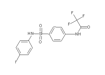 2,2,2-trifluoro-N-(4-{[(4-iodophenyl)amino]sulfonyl}phenyl)acetamide