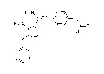 5-benzyl-4-methyl-2-[(phenylacetyl)amino]-3-thiophenecarboxamide