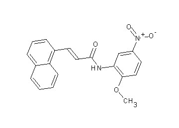 N-(2-methoxy-5-nitrophenyl)-3-(1-naphthyl)acrylamide