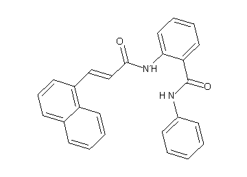 2-{[3-(1-naphthyl)acryloyl]amino}-N-phenylbenzamide