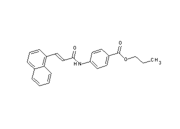 propyl 4-{[3-(1-naphthyl)acryloyl]amino}benzoate