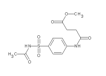 methyl 4-({4-[(acetylamino)sulfonyl]phenyl}amino)-4-oxobutanoate