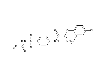 N-{4-[(acetylamino)sulfonyl]phenyl}-2-(2,4-dichlorophenoxy)propanamide