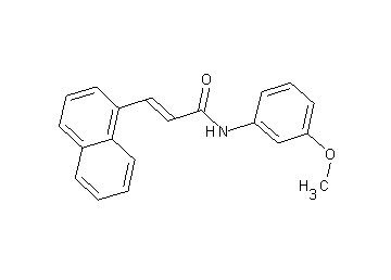 N-(3-methoxyphenyl)-3-(1-naphthyl)acrylamide