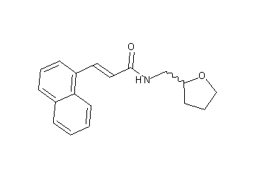 3-(1-naphthyl)-N-(tetrahydro-2-furanylmethyl)acrylamide