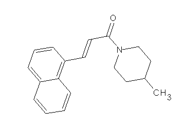4-methyl-1-[3-(1-naphthyl)acryloyl]piperidine