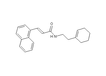N-[2-(1-cyclohexen-1-yl)ethyl]-3-(1-naphthyl)acrylamide